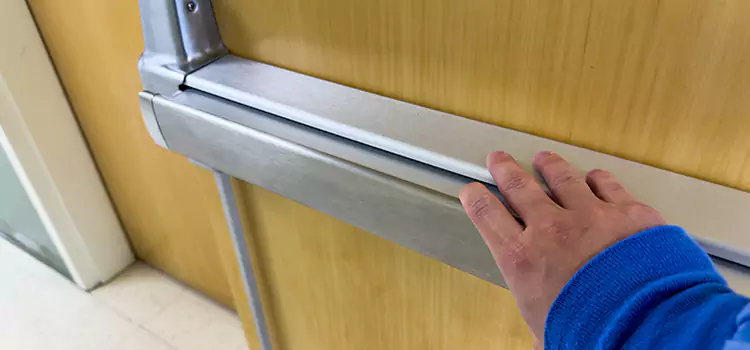 Installing a Push Bar on a Door Folsom